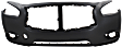 Front Primed Bumper Cover, For Models Without Premium Package, With Fog Light Holes, Without Parking Aid Sensor Holes, CAPA CERTIFIED