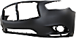 Front Primed Bumper Cover, For Models Without Premium Package, With Fog Light Holes, Without Parking Aid Sensor Holes, CAPA CERTIFIED