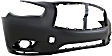 Front Primed Bumper Cover, For Models Without Premium Package, With Fog Light Holes, Without Parking Aid Sensor Holes, CAPA CERTIFIED
