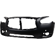 Front Primed Bumper Cover, For Models With Premium Package, With Fog Light Holes, With Parking Aid Sensor Holes
