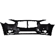 Front Primed Bumper Cover, For Models With Premium Package, With Fog Light Holes, With Parking Aid Sensor Holes