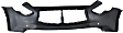 Front Primed Bumper Cover, For Models With Premium Package, With Parking Aid Sensor Holes, Without Fog Light Holes, With Navigation System
