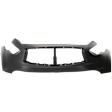 Front Primed Bumper Cover, Without Navigation System, Without Parking Aid Sensor Holes, Without Fog Light Holes, Without Navigation System