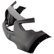 Front Primed Bumper Cover, Without Navigation System, Without Parking Aid Sensor Holes, Without Fog Light Holes, Without Navigation System