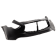 Front Primed Bumper Cover, Without Navigation System, Without Parking Aid Sensor Holes, Without Fog Light Holes, Without Navigation System
