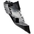 Front, Lower Textured Bumper Cover, Base Model, Without Parking Aid Sensor Holes