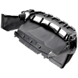 Front, Lower Textured Bumper Cover, Base Model, Without Parking Aid Sensor Holes
