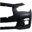 2014-2017 Infiniti Q50 - Front Primed Bumper Cover, Except Sport Model, Without Parking Aid Sensor Holes, CAPA Certified