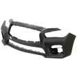 Front Primed Bumper Cover, Sport Model, Without Parking Aid Sensor Holes