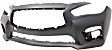 Front Primed Bumper Cover, Sport Model, Without Parking Aid Sensor Holes, CAPA Certified