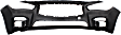 Front Primed Bumper Cover, Sport Model, Without Parking Aid Sensor Holes, CAPA Certified