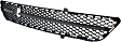 Sedan Front, Center Bumper Grille, Textured Gray