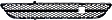 Sedan Front, Center Bumper Grille, Textured Gray