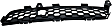 Front, Passenger Side Bumper Grille, Textured Black