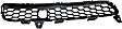 Front, Passenger Side Bumper Grille, Textured Black