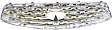 Grille, Chrome Shell with Gray Insert, Base Model