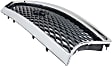 Grille Chrome Shell with Painted Gray Insert