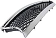 Grille Chrome Shell with Painted Gray Insert