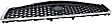 Grille Chrome Shell with Painted Gray Insert