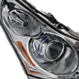 Passenger Side Headlight, with Bulb, HID/Xenon, with HID bulb and ballast, Sedan, without Adaptive Frontlighting System