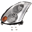 Driver Side Headlight, without Bulb, HID/Xenon, Clear Lens, Base Model