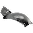 Front, Driver Side, Front Section Fender Liner, Coupe (With Premium Package)/Convertible