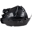 Front, Passenger Side, Rear Section Fender Liner, Convertible/Coupe, With or Without Premium Package