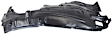 Front, Driver Side, Rear Section Fender Liner, 6 Cyl., 3.5L Engine, Sedan, Manual Transmission