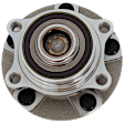 Front, Driver or Passenger Side Wheel Hub, with Bearing, RWD