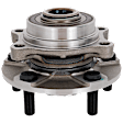 Front, Driver or Passenger Side Wheel Hub, with Bearing, RWD