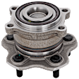 Front, Driver or Passenger Side Wheel Hub, 5 Lugs, With Bearing, AWD