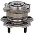 Front, Driver or Passenger Side Wheel Hub, 5 Lugs, With Bearing, AWD
