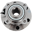 Rear, Driver or Passenger Side Wheel Hub, With Bearing, With Sensor, 6 in. x 5.5 in. Bolt Pattern