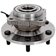 Rear, Driver or Passenger Side Wheel Hub, With Bearing, With Sensor, 6 in. x 5.5 in. Bolt Pattern