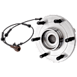 Rear, Driver or Passenger Side Wheel Hub, With Bearing, With Sensor, 6 in. x 5.5 in. Bolt Pattern