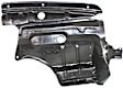 Front, Passenger Side Engine Splash Shield, 6 Cyl., 3.0L Engine