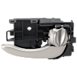 Front or Rear, Passenger Side Interior Door Handle, Painted Silver, With Door Lock Button, 6 Cyl., 3.5L Engine