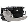 Front or Rear, Driver Side Interior Door Handle, Painted Silver, With Door Lock Button, 6 Cyl., 3.5L Engine