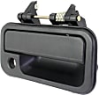 Front, Passenger Side Textured Black Exterior Door Handle, With Key Hole