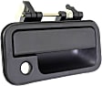 Front, Passenger Side Textured Black Exterior Door Handle, With Key Hole