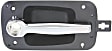 Front, Driver or Passenger Side Chrome Lever with Black Bezel Exterior Door Handle, With Key Hole