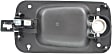 Front, Driver or Passenger Side Chrome Lever with Black Bezel Exterior Door Handle, With Key Hole