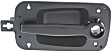 Front, Driver or Passenger Side Textured Black Exterior Door Handle, With Key Hole