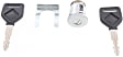 Front, Driver or Passenger Side Exterior Door Handle, Textured Black, With Key Hole, With Key Set