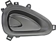 Front, Driver Side Textured Black Interior Door Handle