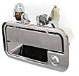 Front, Driver Side Chrome Exterior Door Handle, With Key Hole