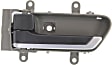 Front Or Rear, Driver Side Beige bezel with black lever Interior Door Handle, Sport Utility