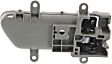 Front Or Rear, Driver Side Beige bezel with black lever Interior Door Handle, Sport Utility