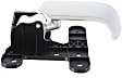 Front or Rear, Driver Side Interior Door Handle, Painted Silver, Without Door Lock Hole