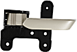 Front or Rear, Driver Side Interior Door Handle, Gray, Without Door Lock Hole